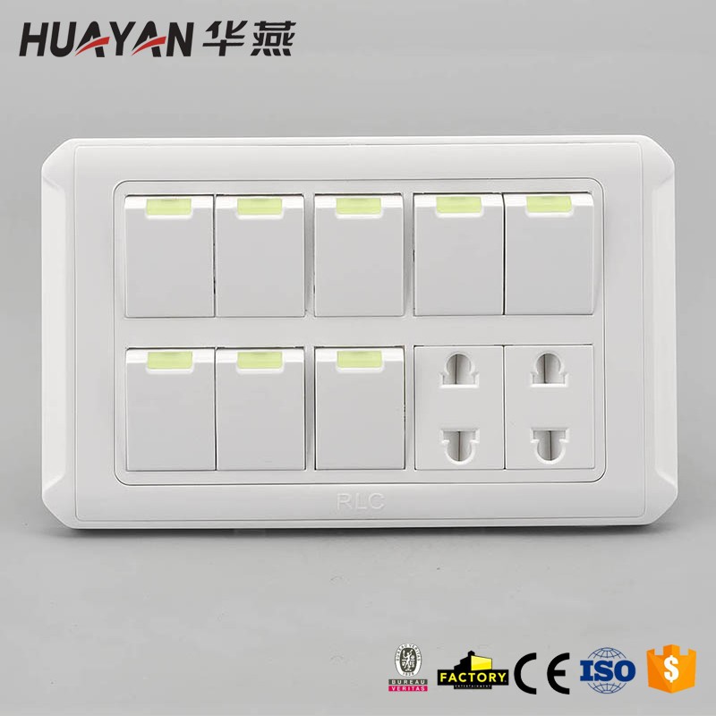 HYA-8GANG SWITCH 2SOCKET,HYA-8GANG SWITCH 2SOCKET