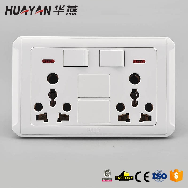 HYA-2GANG SWITCH DOUBLE MULTI SOCKET,HYA-2GANG SWITCH DOUBLE MULTI SOCKET