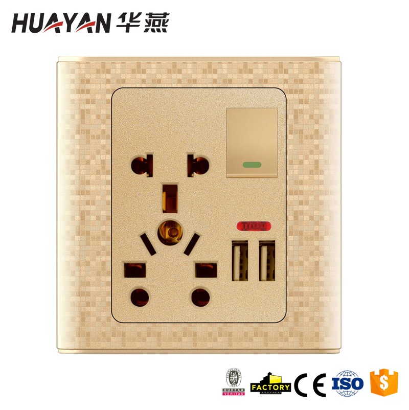 HYC-G-MOSAIC-1GANG UNIVERSAL SOCKET DOUBLE USB,HYC-G-MOSAIC-1GANG UNIVERSAL SOCKET DOUBLE USB