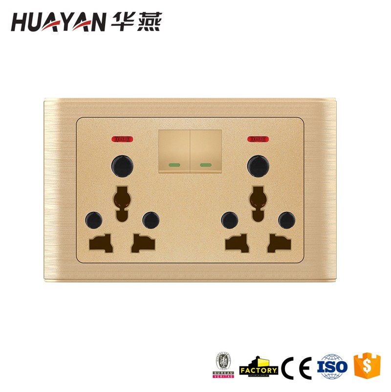 HYC-G-MOSAIC-2GANG SWITCH DOUBLE 16A MULTI SOCKET,HYC-G-MOSAIC-2GANG SWITCH DOUBLE 16A MULTI SOCKET