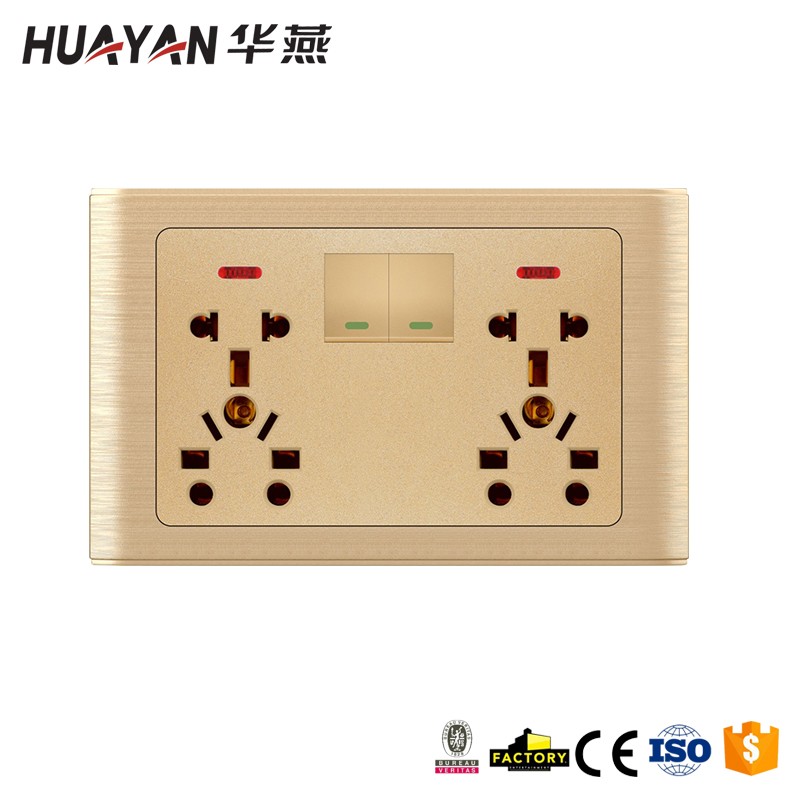 HYC-G-MOSAIC-2GANG SWITCH DOUBLE UNIVERSAL SOCKET,HYC-G-MOSAIC-2GANG SWITCH DOUBLE UNIVERSAL SOCKET