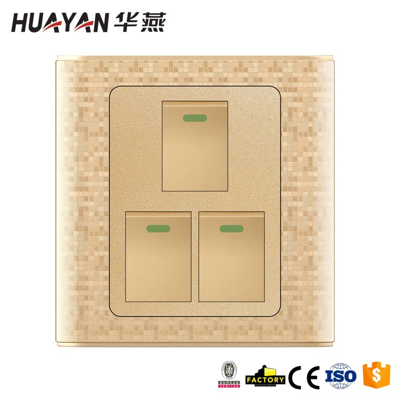 HYC-G-MOSAIC-3GANG 1WAY SWITCH,HYC-G-MOSAIC-3GANG 1WAY SWITCH