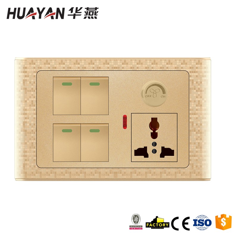 HYC-G-MOSAIC-4GANG SWITCH MF SOCKET INDICATOR LIGHT DIMMER,HYC-G-MOSAIC-4GANG SWITCH MF SOCKET INDICATOR LIGHT DIMMER