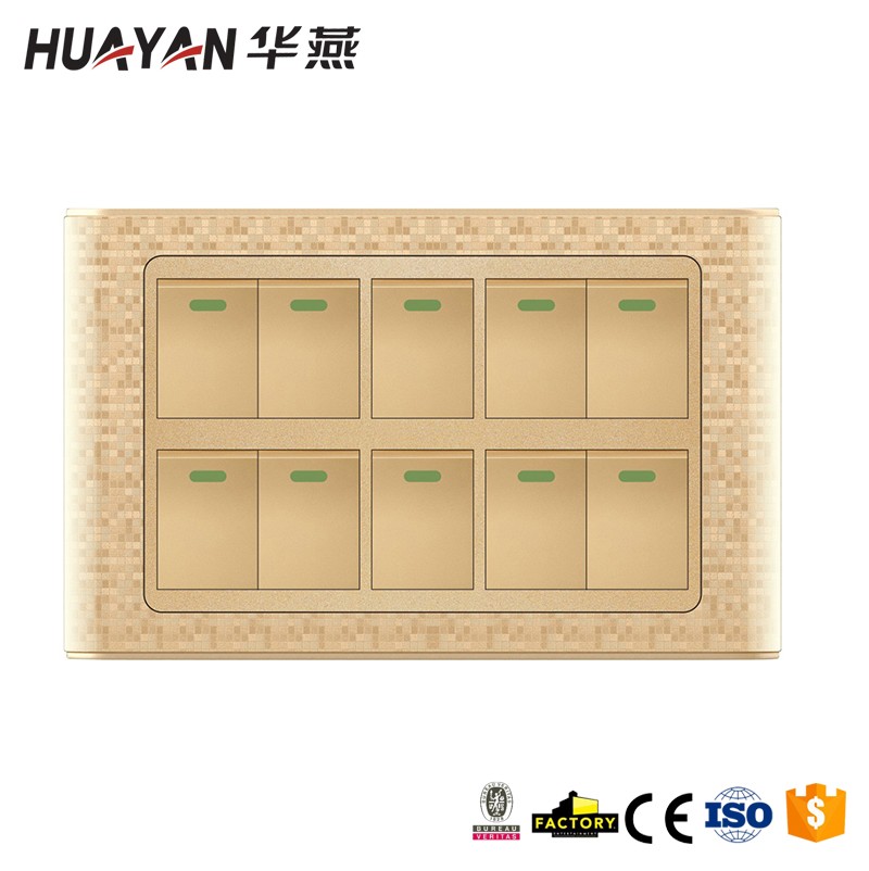 HYC-G-MOSAIC-10GANG 1WAY SWITCH,HYC-G-MOSAIC-10GANG 1WAY SWITCH