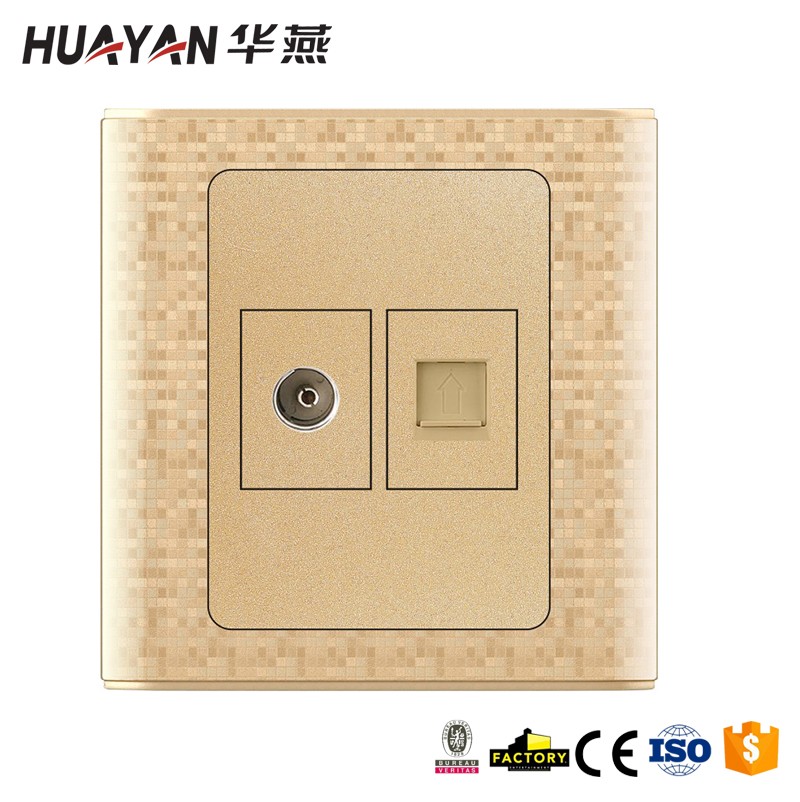 HYC-G-MOSAIC-TV TEL SOCKET,HYC-G-MOSAIC-TV TEL SOCKET