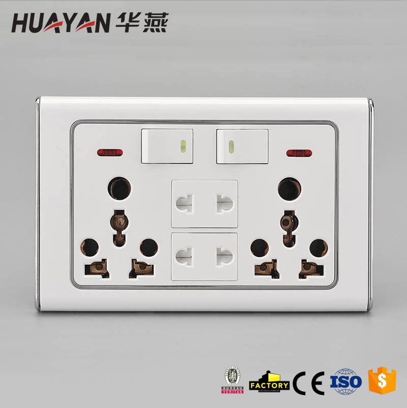 HYD-C-2GANG SWITCH DOUBLE 16A MUKLTI SOCKET 2SOCKET,HYD-C-2GANG SWITCH DOUBLE 16A MUKLTI SOCKET 2SOCKET