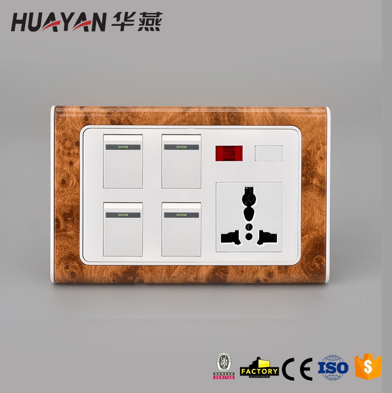 HYG-4GANG SWITCH MF SOCKET DIMMER PROVISION,HYG-4GANG SWITCH MF SOCKET DIMMER PROVISION