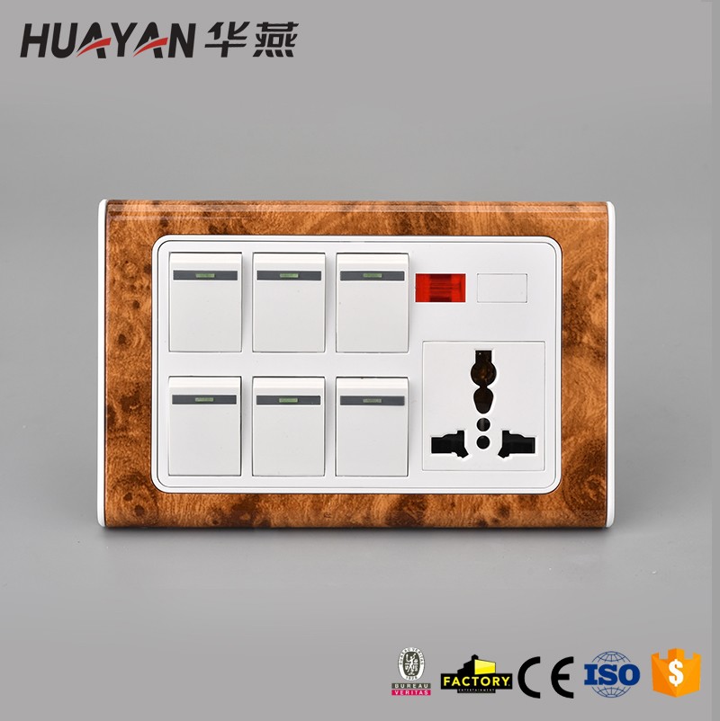 HYG-6GANG SWITCH MF SOCKET DIMMER PROVISION,HYG-6GANG SWITCH MF SOCKET DIMMER PROVISION