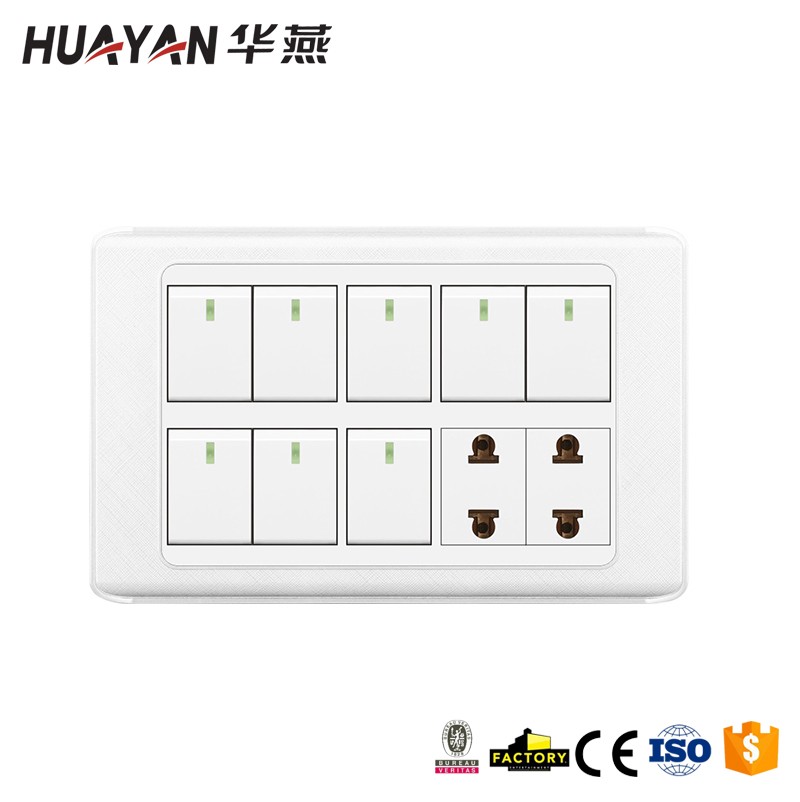 HYH-8GANG SWITCH 2SOCKET,HYH-8GANG SWITCH 2SOCKET