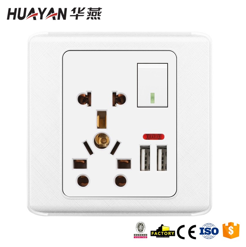 HYH-1GANG MF SOCKET DOUBLE USB SOCKET,HYH-1GANG MF SOCKET DOUBLE USB SOCKET