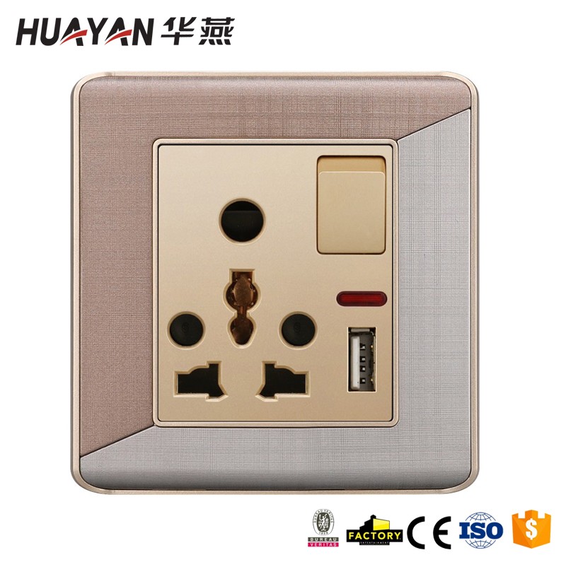 HYJ-1GANG 16A MULTI SOCKET 1USB SOCKET,HYJ-1GANG 16A MULTI SOCKET 1USB SOCKET