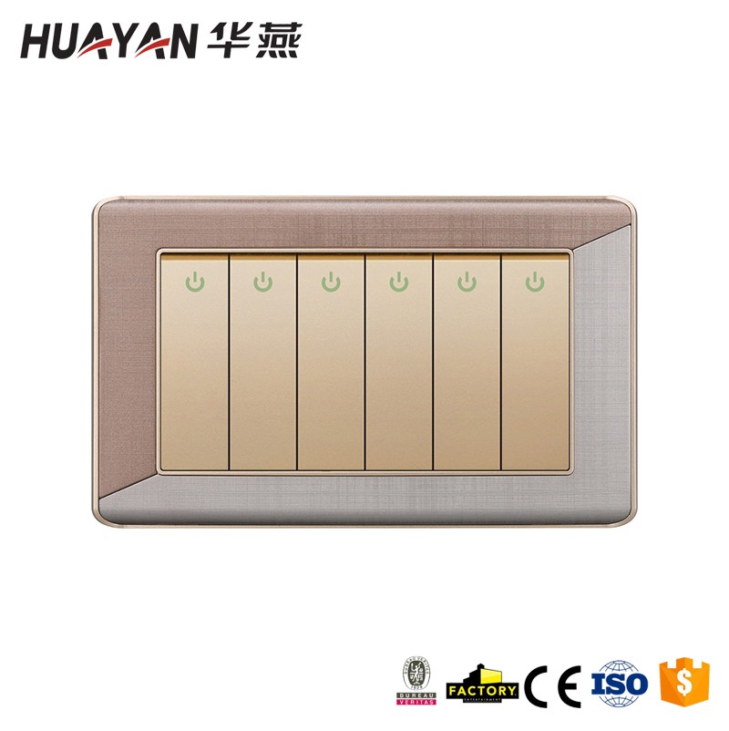 HYJ-6GANG 1WAY SWITCH,HYJ-6GANG 1WAY SWITCH