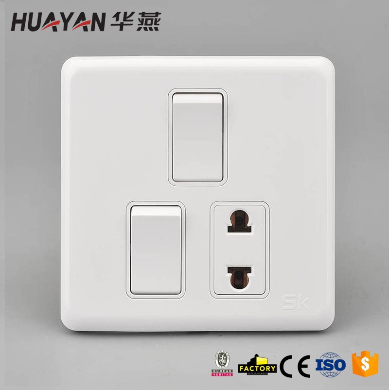 HYK-2GANG SWITCH 1SOCKET,HYK-2GANG SWITCH 1SOCKET