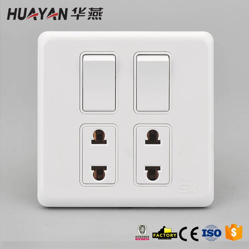 HYK-2GANG SWITCH 2SOCKET,HYK-2GANG SWITCH 2SOCKET