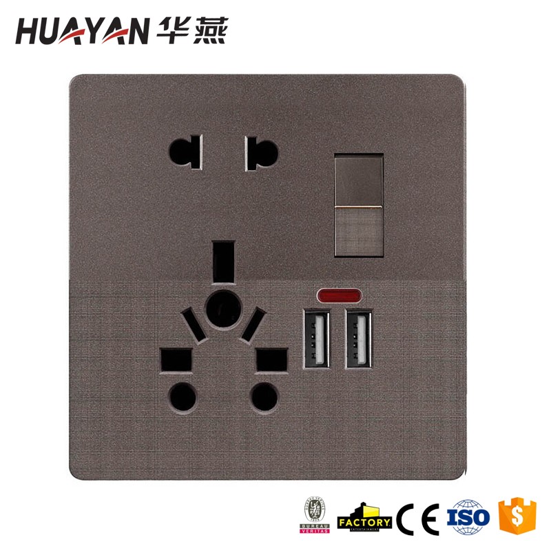 HYO-1GANG SWITCH UNIVERSAL SOCKET DOUBLE USB SOCKET,HYO-1GANG SWITCH UNIVERSAL SOCKET DOUBLE USB SOCKET