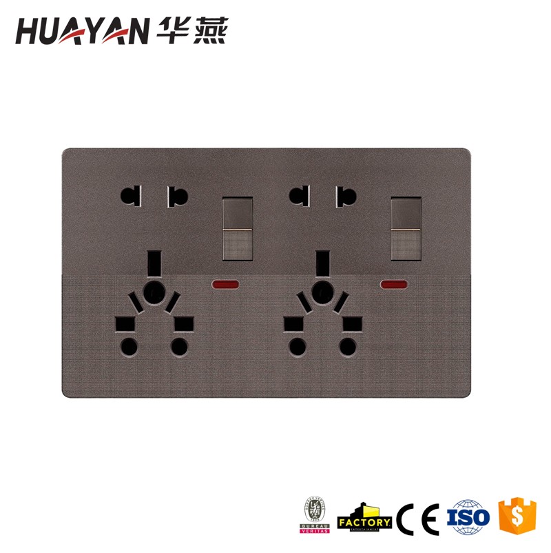 HYO-2GANG SWITCH DOUBLE UNIVERSAL SOCKET,HYO-2GANG SWITCH DOUBLE UNIVERSAL SOCKET