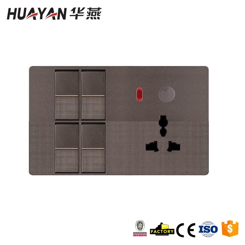 HYO-4gang SWITCH  MF SOCKET INDICATOR LIGHT DIMMER,HYO-4gang SWITCH  MF SOCKET INDICATOR LIGHT DIMMER