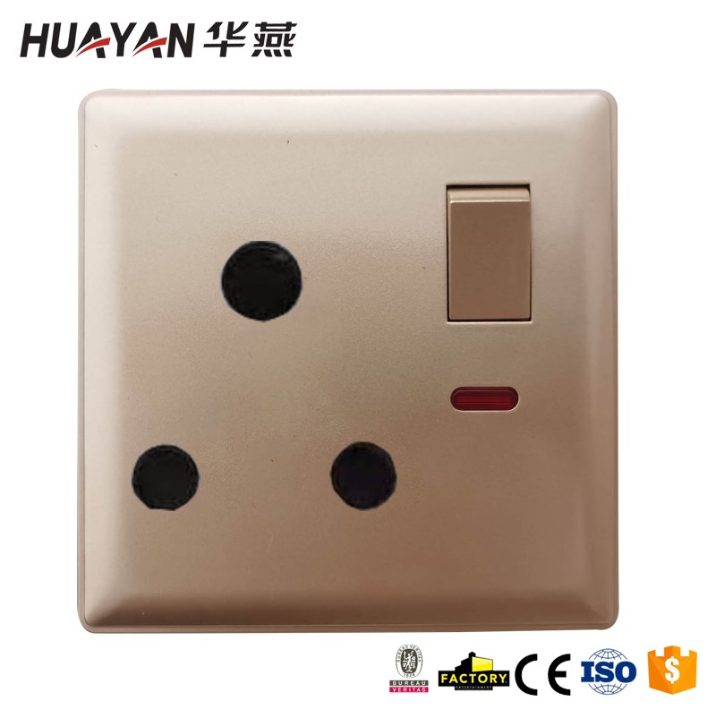 HYP-GOLD-1GANG 15A SOCKET,HYP-GOLD-1GANG 15A SOCKET