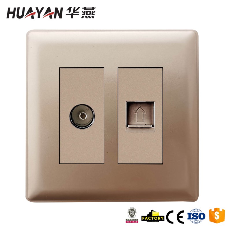 HYP-GOLD-TV TEL SOCKET,HYP-GOLD-TV TEL SOCKET