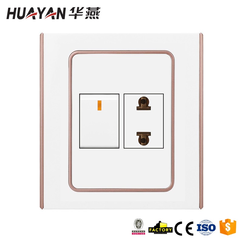 HYB-G-1GANG SWITCH 1SOCKET,HYB-G-1GANG SWITCH 1SOCKET