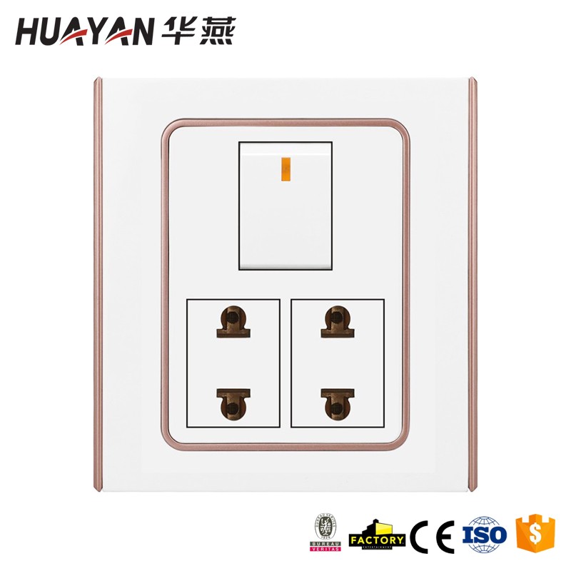 HYB-G-1GANG SWITCH 2SOCKET,HYB-G-1GANG SWITCH 2SOCKET