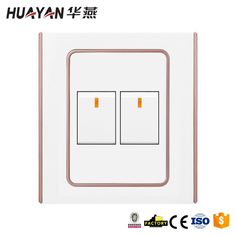 HYB-G-2GANG 1WAY SWITCH,HYB-G-2GANG 1WAY SWITCH