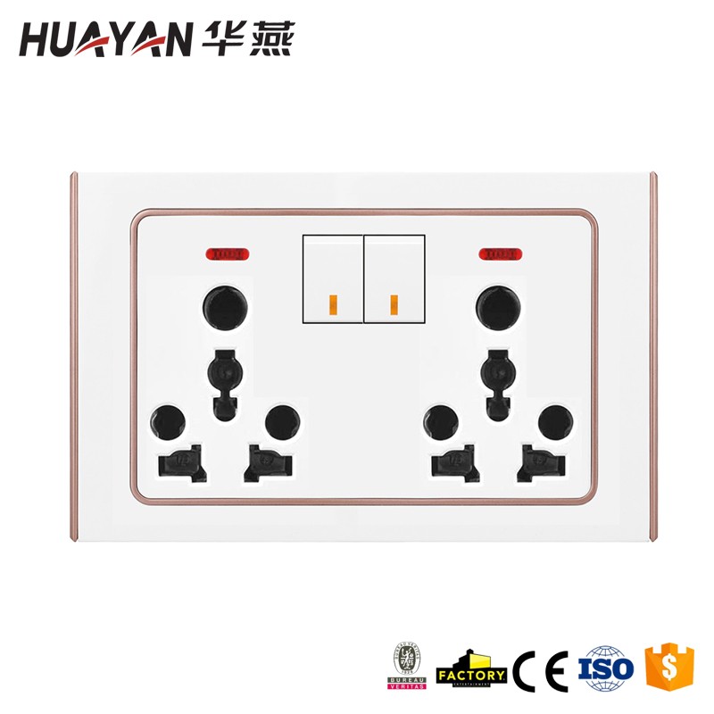 HYB-G-2GANG SWITCH DOUBLE MULTI SOCKET,HYB-G-2GANG SWITCH DOUBLE MULTI SOCKET