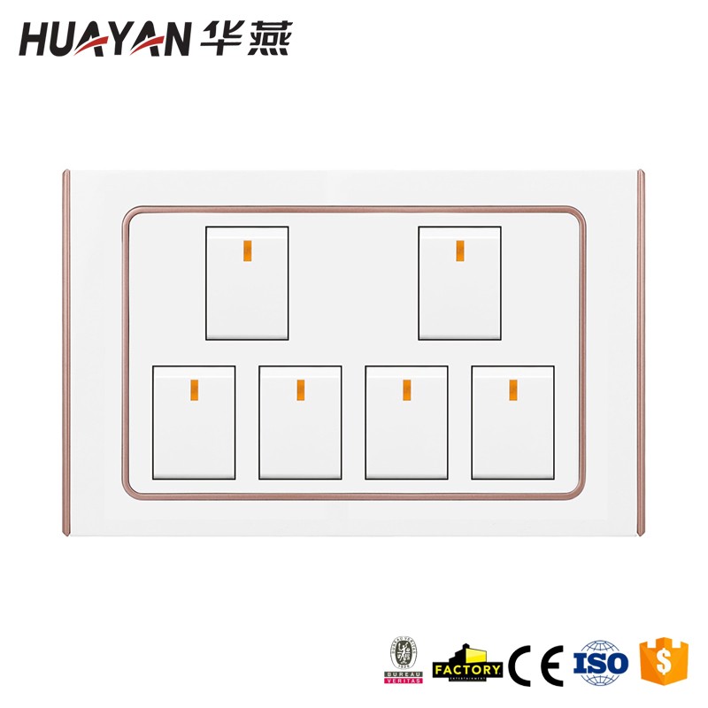 HYB-G-6GANG 1 WAY SWITCH,HYB-G-6GANG 1 WAY SWITCH