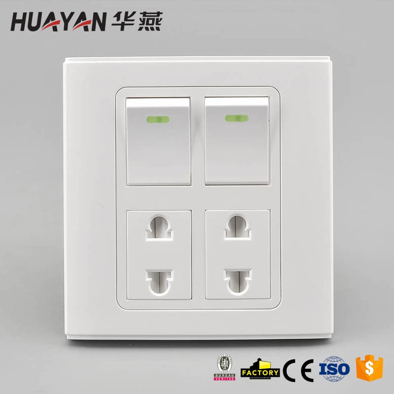 HYC-2GANG SWITCH 2SOCKET,HYC-2GANG SWITCH 2SOCKET