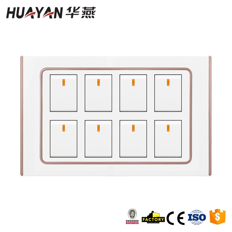 HYB-G-8GANG 1WAY SWITCH,HYB-G-8GANG 1WAY SWITCH