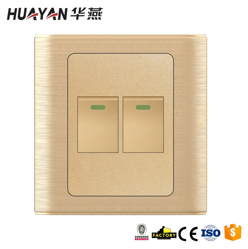 HYC-G-BRUSH-2GANG 1WAY SWITCH 2GANG 2WAY SWITCH,HYC-G-BRUSH-2GANG 1WAY SWITCH 2GANG 2WAY SWITCH